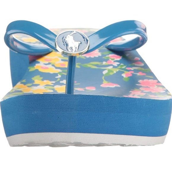 Polo Ralph Lauren Other - New Polo Ralph Lauren Borolla Wedge Flip Flop Size 6 Big Girls Women's 7.5